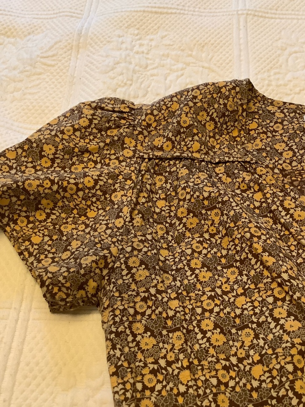 Christy Dawn The Dawn Dress Gold Floral S - Picture 9 of 10